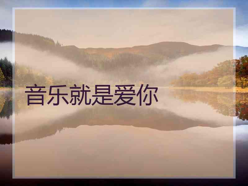 音乐就是爱你