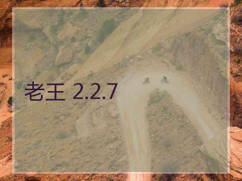 老王 2.2.7