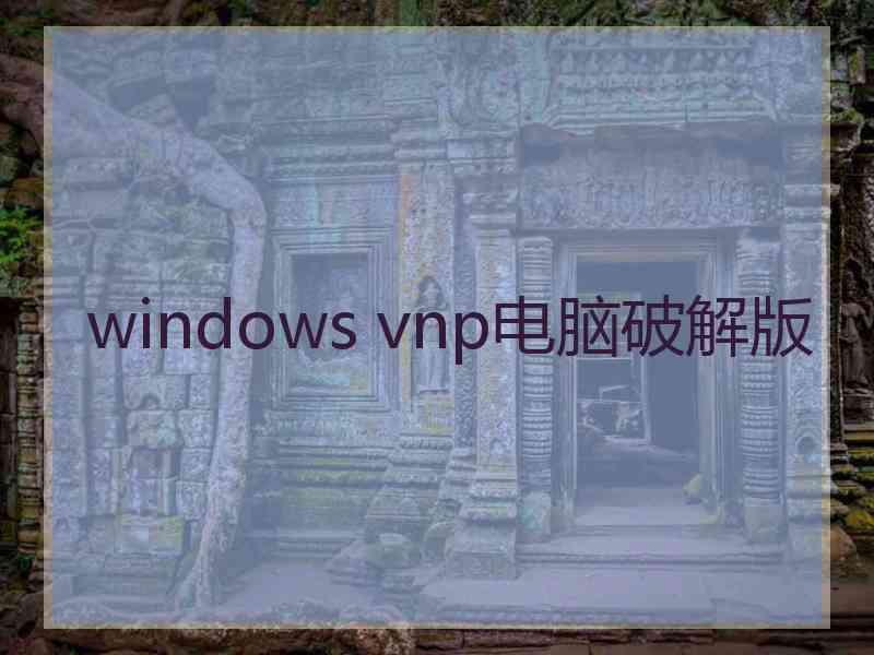 windows vnp电脑破解版