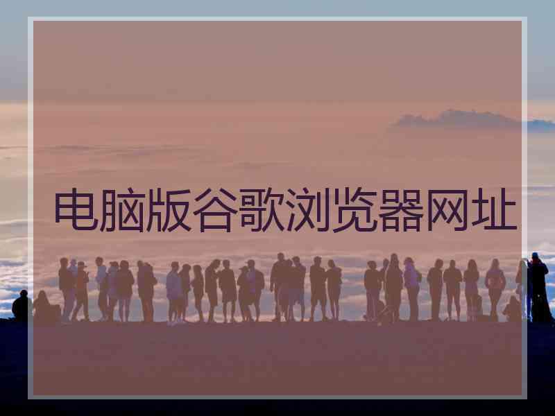 电脑版谷歌浏览器网址