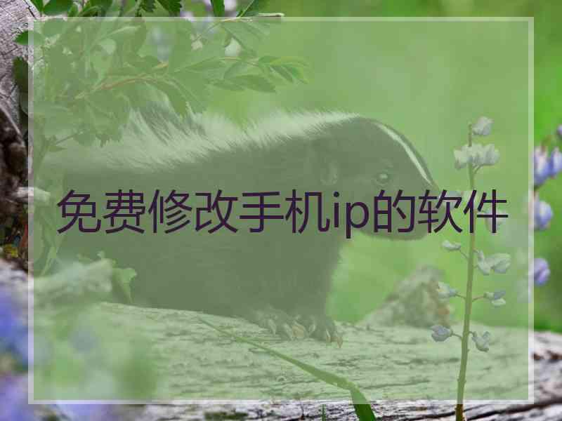 免费修改手机ip的软件