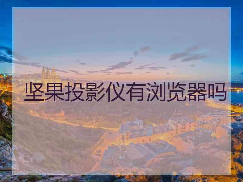 坚果投影仪有浏览器吗