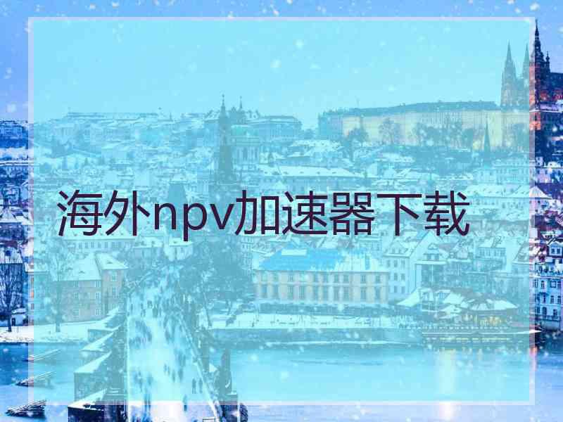 海外npv加速器下载