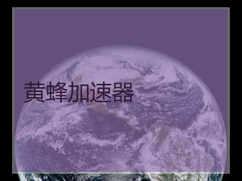 黄蜂加速器