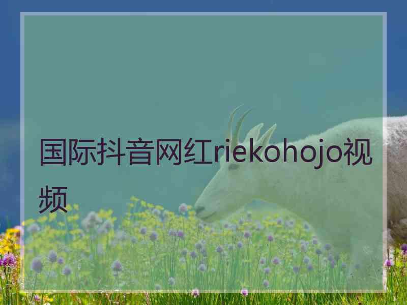 国际抖音网红riekohojo视频