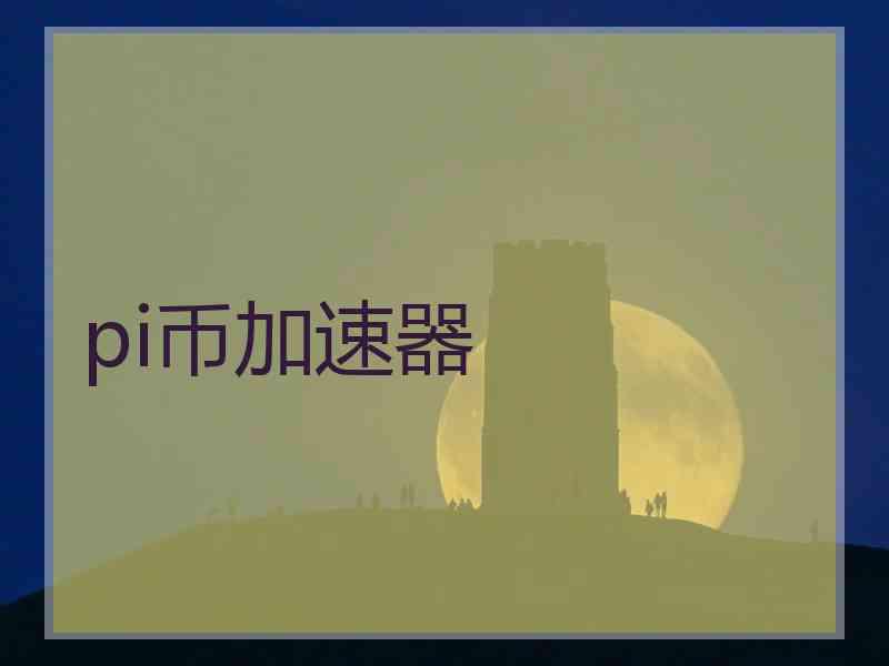 pi币加速器