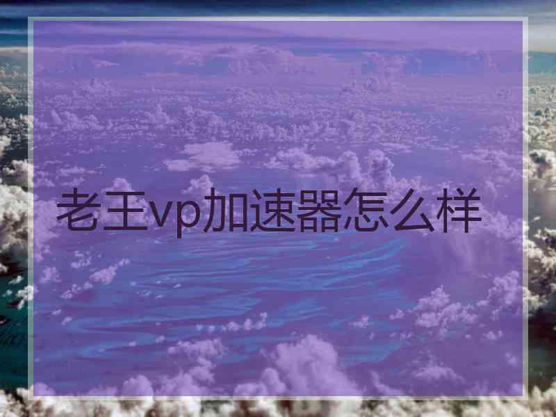 老王vp加速器怎么样