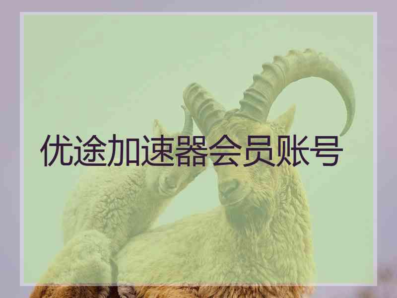 优途加速器会员账号