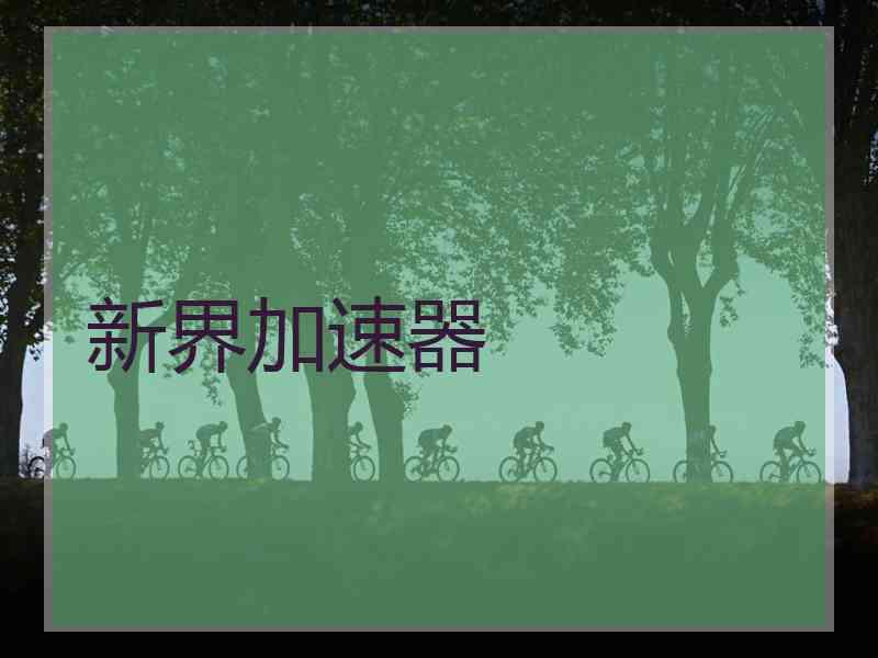 新界加速器