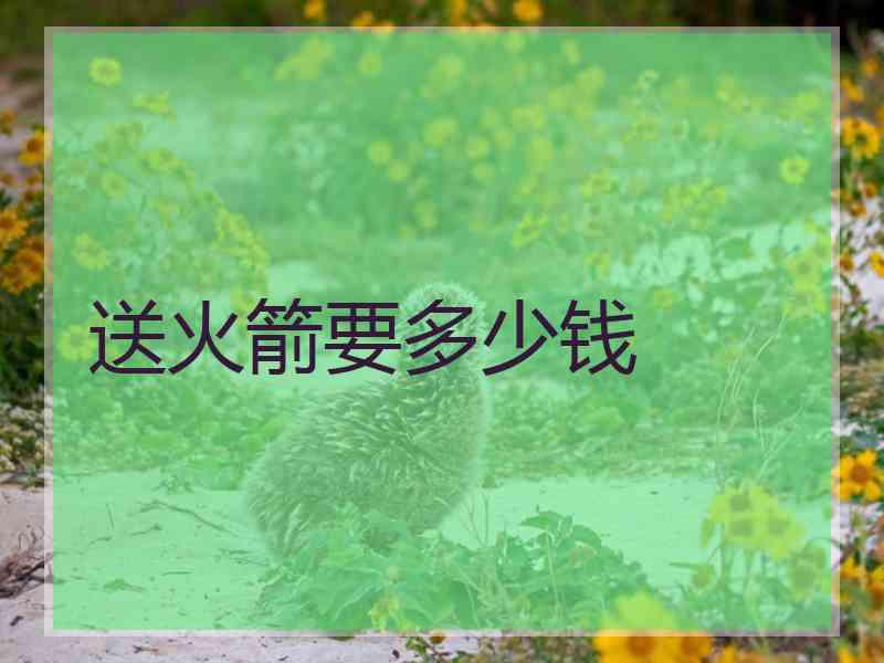 送火箭要多少钱