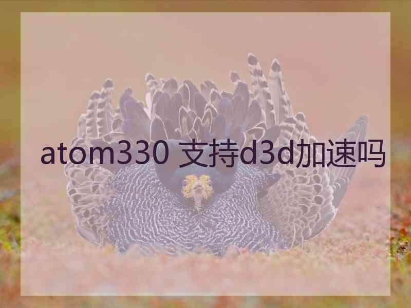 atom330 支持d3d加速吗