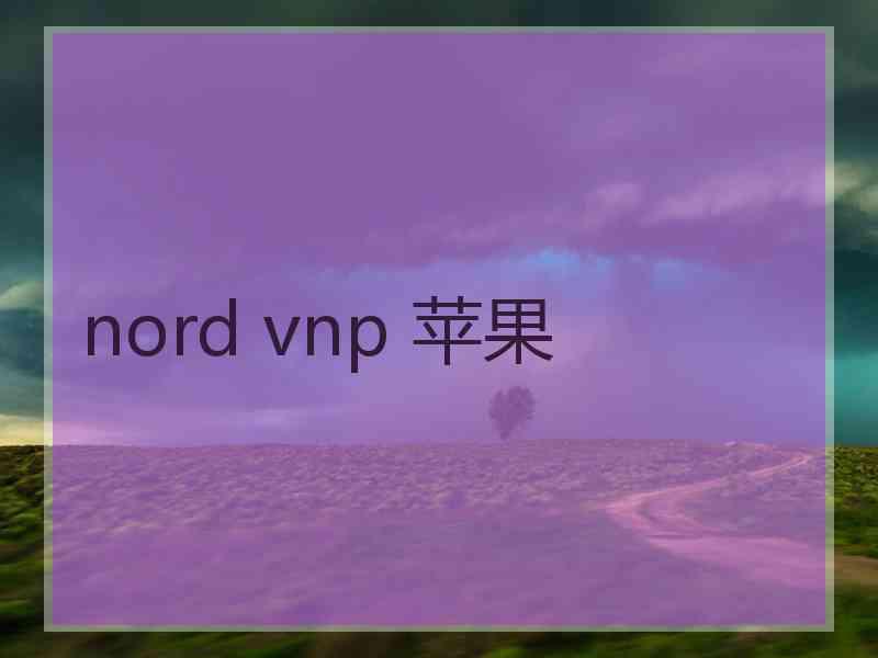 nord vnp 苹果