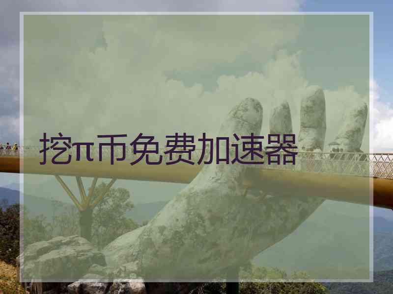 挖π币免费加速器