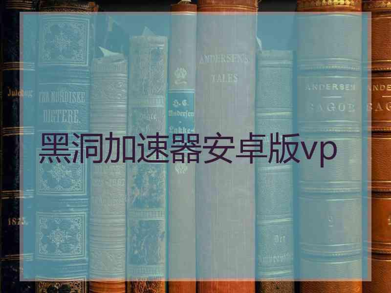 黑洞加速器安卓版vp