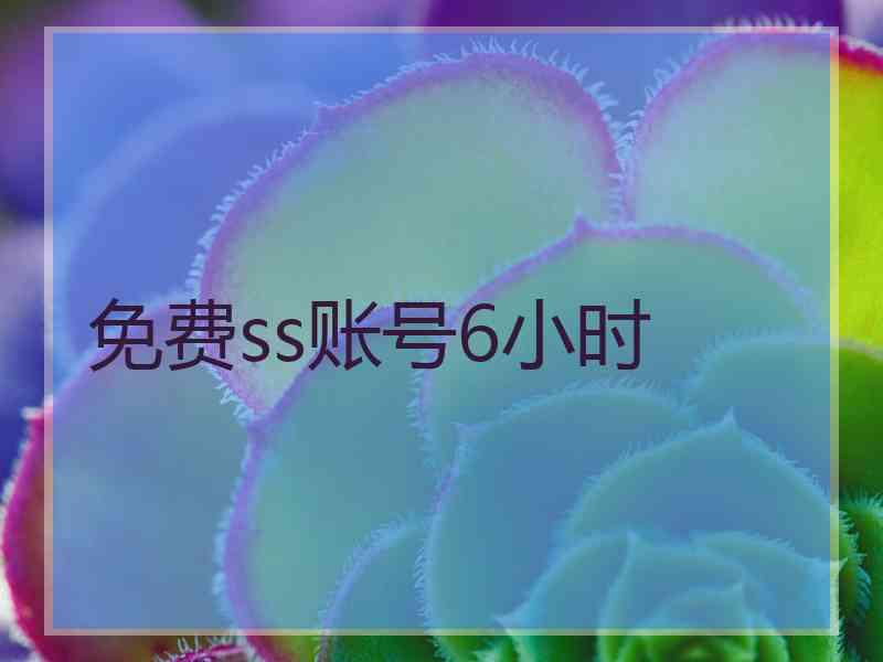 免费ss账号6小时