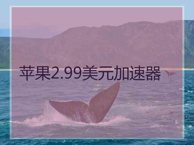 苹果2.99美元加速器