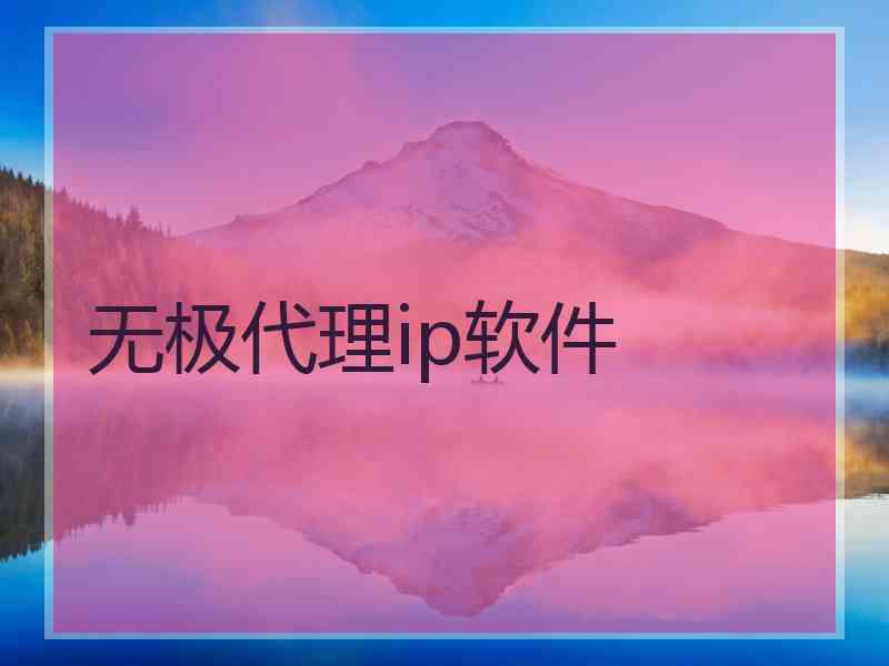 无极代理ip软件