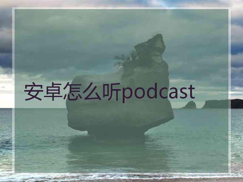 安卓怎么听podcast