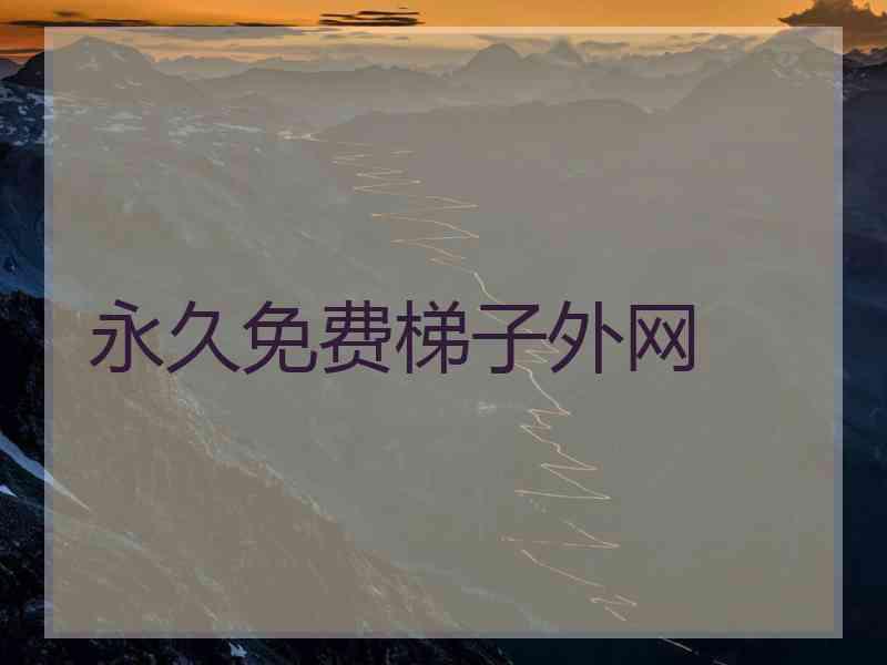 永久免费梯子外网