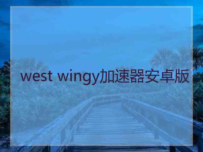 west wingy加速器安卓版