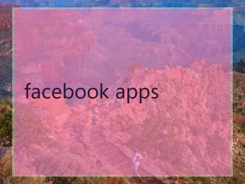 facebook apps