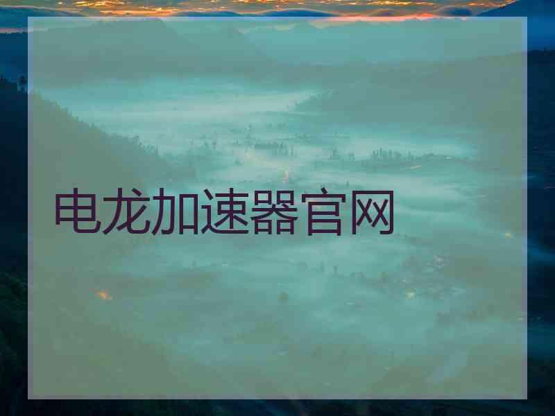 电龙加速器官网