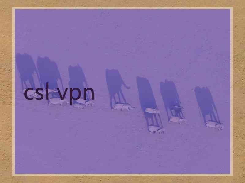csl vpn