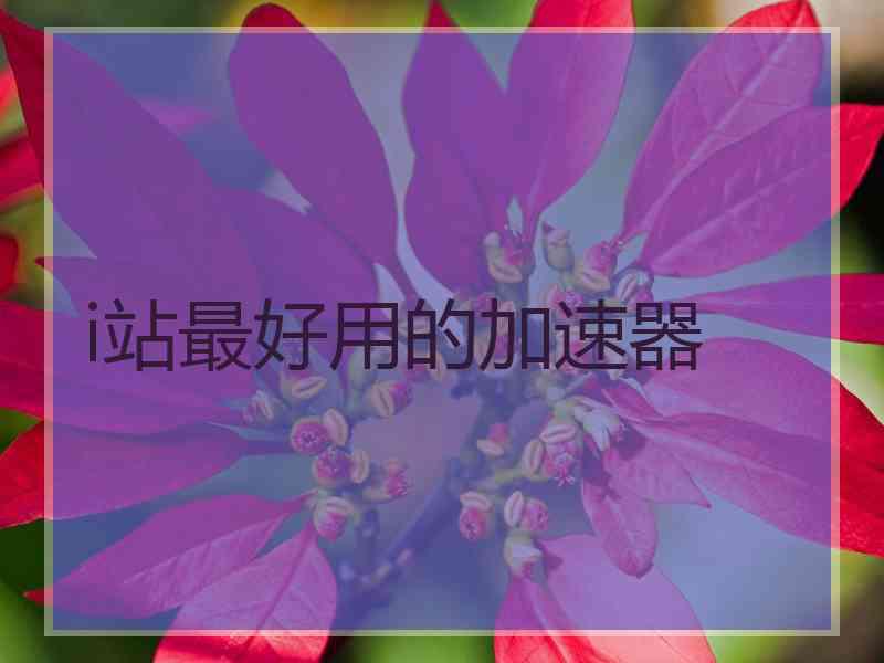 i站最好用的加速器