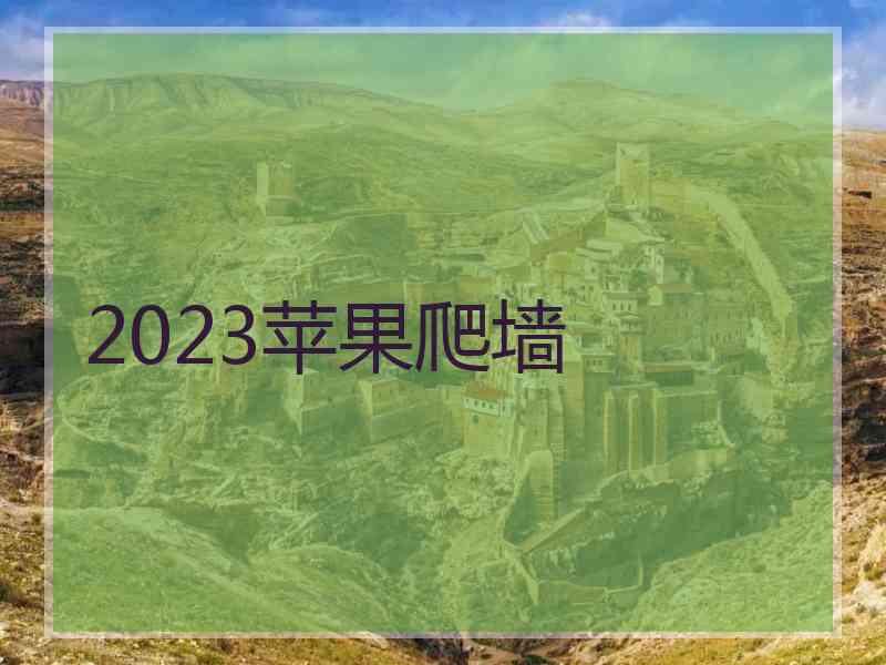 2023苹果爬墙