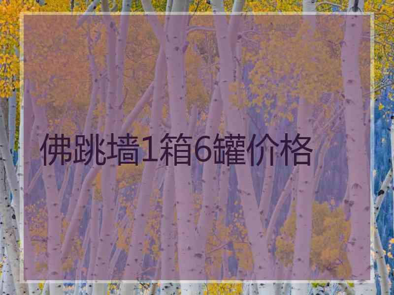 佛跳墙1箱6罐价格