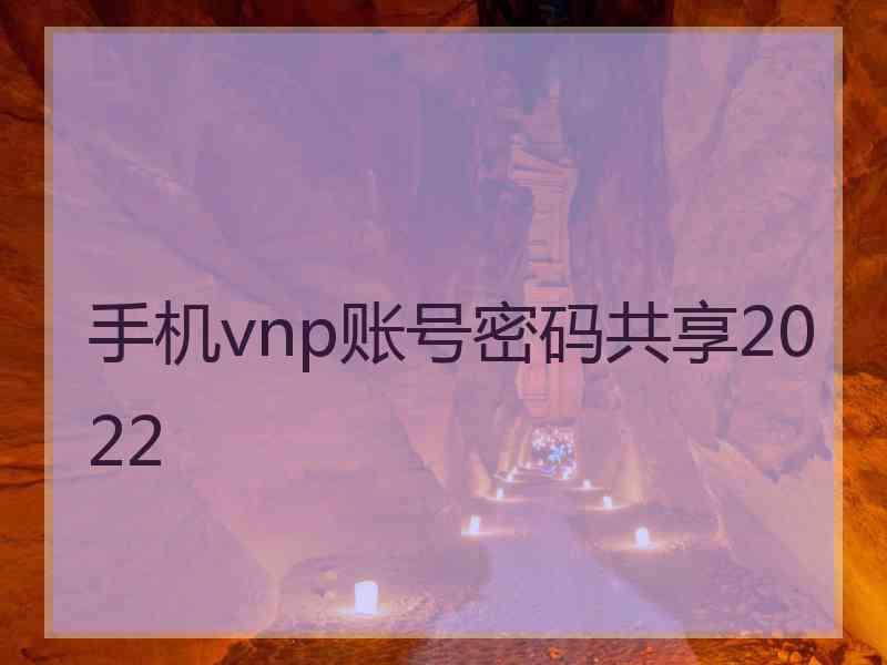 手机vnp账号密码共享2022