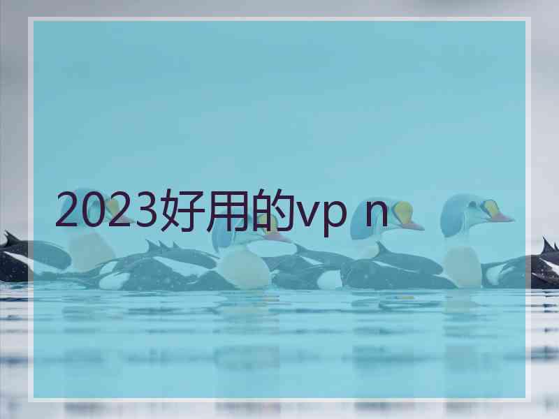 2023好用的vp n