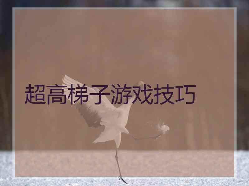 超高梯子游戏技巧