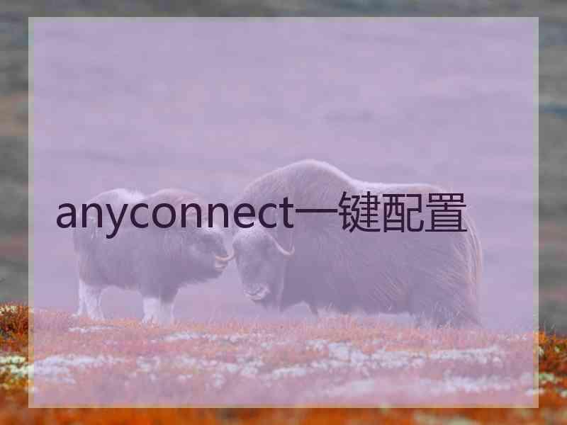 anyconnect一键配置